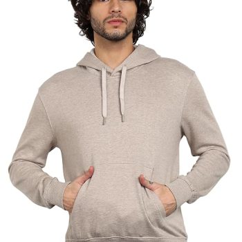 Alan Jones Clothing Men??s Solid Hooded Sweatshirt