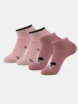Disney Compact Cotton Stretch Ankle Length Socks with StayFresh Treatment - Wistful Mauve & Pale Mauve
